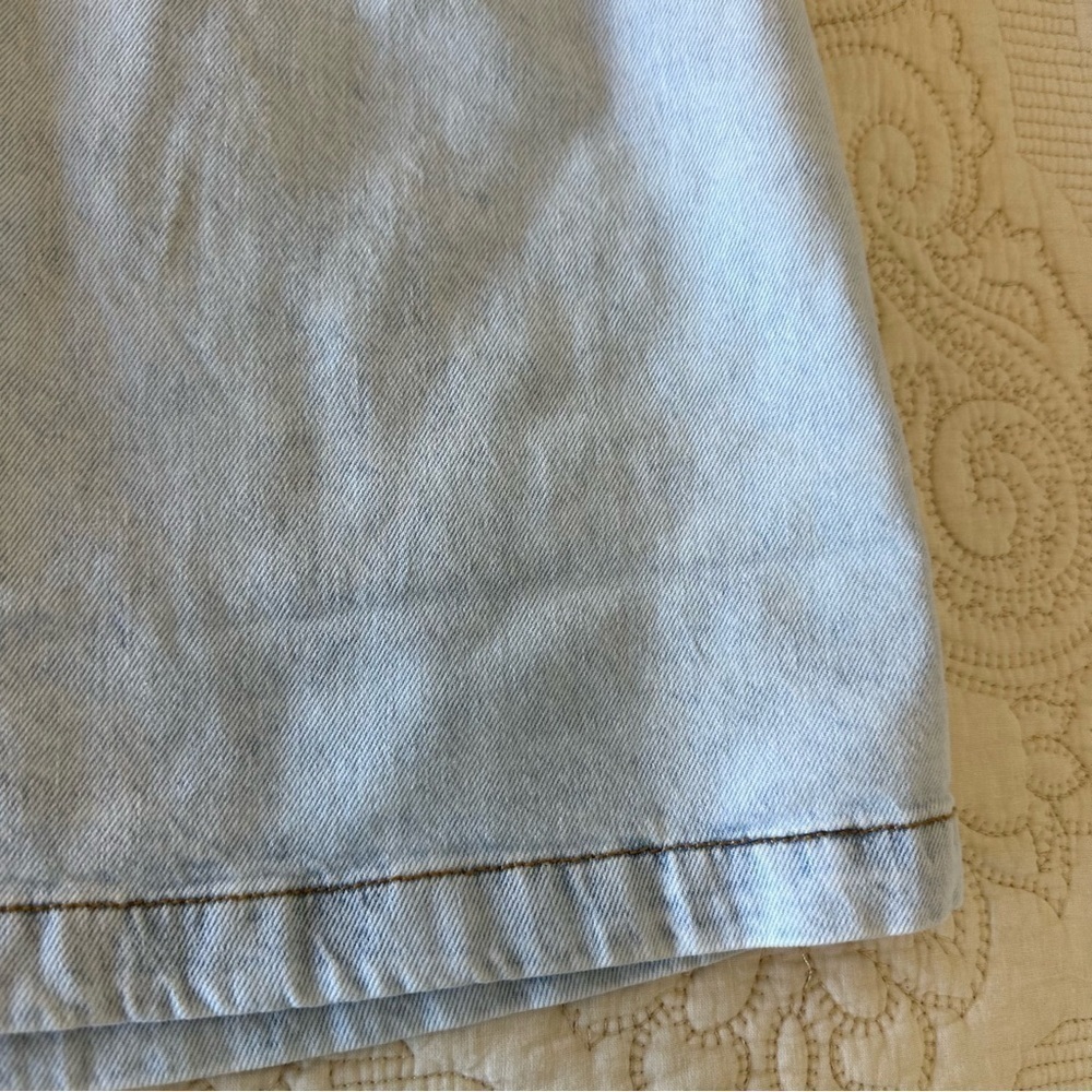 NWT WeWoreWhat Cut Out Mini Skirt super light denim women sizes S and M - Picture 6 of 11